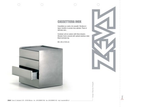 Cassettiera inox