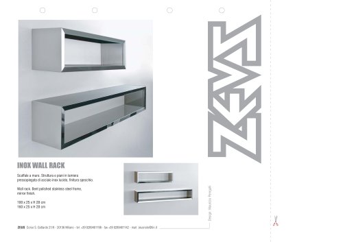 Inox wall rack