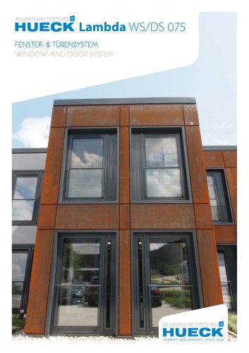 HUECK Lambda WS/DS 075 - Window and Door System