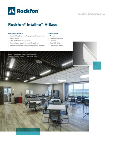 Rockfon® Intaline™ V-Base