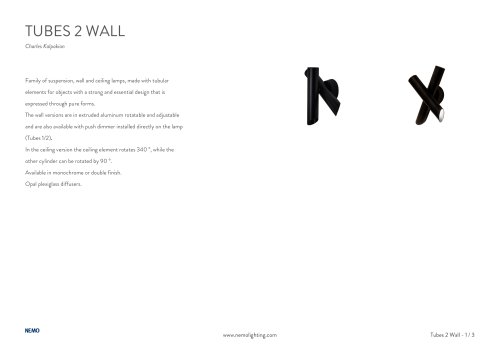 TUBES 2 WALL TECHNICAL SHEET