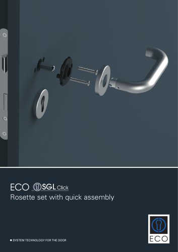 Rosette set with quick assembly