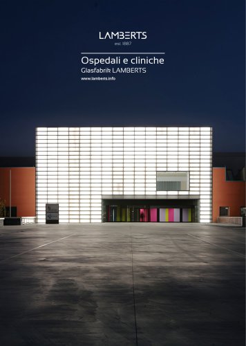 LAMBERTS Progetti: Ospedali e cliniche