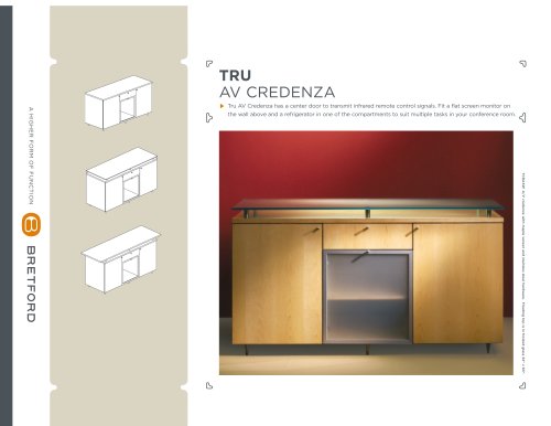 Tru AV Credenza Cutsheet