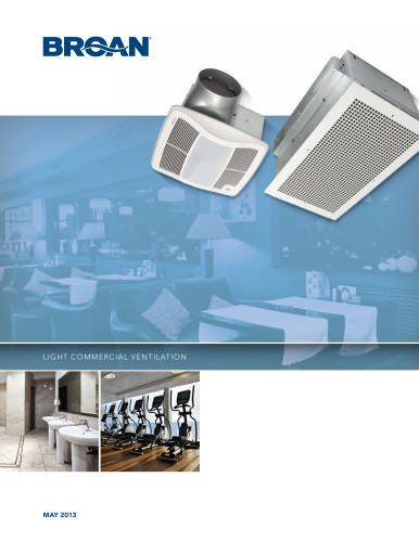 BROAN Light Commercial Ventilation Catalog