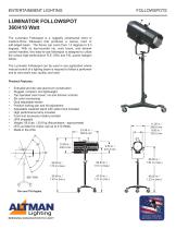 LUMINATOR FOLLOWSPOT 360/410 Watt